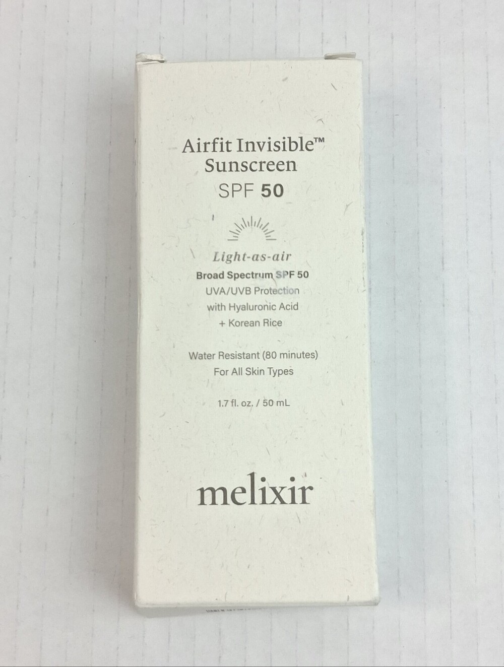 Melixir Airfit Invisible Sunscreen SPF 50 1.7 fl.oz.